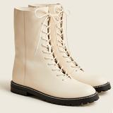 J. Crew Shoes | Jcrew Gwen Lug-Sole Boots Sz 7.5 Nib | Color: Cream | Size: 7.5