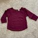 J. Crew Tops | Jcrew Velvet Polka Dot Three Quarter Length Sleeve Top | Color: Purple/Red | Size: S