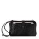 The Sak Women's Iris Large Smartphone Crossbody Bag in Leather, Black Leaf Embossed Ii, L