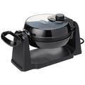 Quest 35969 Rotating Belgian Waffle Maker / Non Stick Plates / Temperature Control / Cooks up to 4 Waffles / 1000W