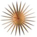 Adam Schwoeppe 'MCM Starburst Clock Bronze' Midcentury Modern Style Wall Clock