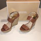 Michael Kors Shoes | Michael Kors Poesy Wedge | Color: Tan | Size: 8.5