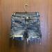 American Eagle Outfitters Shorts | American Eagle Outfitters 00 Raw Edge Shorts | Color: Blue | Size: 00