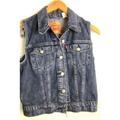 Levi's Jackets & Coats | Levis Denim Trucker Jean Jacket Vest Women’s S Small | Color: Gray | Size: S