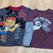 Disney Shirts & Tops | Disney Sz 4 Boys Set Of 2 Shirts Grey And Purple | Color: Gray/Purple | Size: 4tb