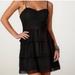 American Eagle Outfitters Dresses | American Eagle Outfitters Size 10 Black Ruffle Slip Dress Adjustable Straps M | Color: Black | Size: 10