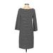 Roz & Ali Casual Dress - Shift: Black Print Dresses - Women's Size Small