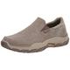 Skechers Herren Respected-Fallston Canvas-Slipper, Taupe, 46 EU