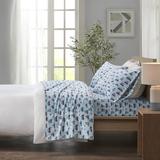 True North by Sleep Philosophy 100% Cotton Printed Sheet Set in Blue Cars - Olliix TN20-0468