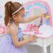Zoomie Kids Aelicia Teamson Kids Little Dreamer Rainbow 2-pc. Vanity, Multi /Manufactured in Brown/Pink/White | Wayfair