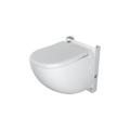 Wc suspendu compact SaniCompact Comfort avec système de levage de l'unité de coupe intégré, blanc