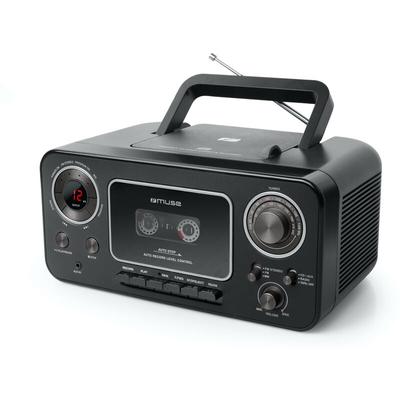 Schwarze cd-radio-kassette Muse m182rdc Image