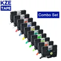 Kreflective 7/10pcs 12mm multicolore étiquette laminée ruban Compatible pour Brother P-touch Tze-231