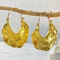 Anthropologie Jewelry | Gorgeous Gold Hoop Boho Earrings | Color: Gold | Size: Os