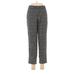 H&M Casual Pants - High Rise Straight Leg Boyfriend: Gray Bottoms - Women's Size 6