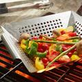 Pure Grill Stainless Steel Vegetable Grilling Basket Steel in Brown/Gray | 2.5 H x 13.5 W x 12 D in | Wayfair BBQ-TL-T15