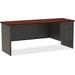 Lorell Fortress Executive Desk Wood/Metal in Brown/Gray | 29.5 H x 24 W x 72 D in | Wayfair LLR79162