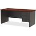 Lorell Fortress Executive Desk Wood/Metal in Brown/Gray | 29.5 H x 30 W x 66 D in | Wayfair LLR79146