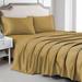 Everly Quinn Emilia Rose Collection Luxury & Silky 4-Piece Sheet Set - 6 Colors Silk/Satin in Yellow | Full | Wayfair