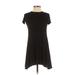 American Eagle Outfitters Casual Dress - A-Line: Black Solid Dresses - Women's Size 2X-Small