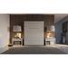 CONTEMPO Vertical Murphy bed with LED and mattress 62.9x78.7 inch