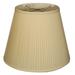 Royal Designs Empire Side Pleat Basic Lamp Shade, Eggshell, 10 x 16 x 12.5