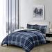 Home Essential Reversible Flannel Plush & Sherpa 3-Piece Winter Bedding Comforter Set