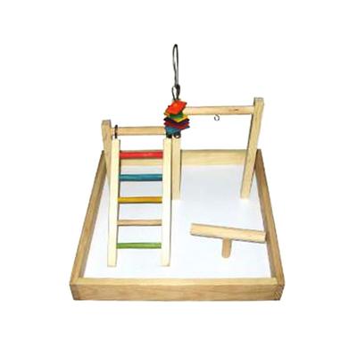 A&E Cage Company Wood Tabletop Play Station, 17" L X 17" W X 12" H