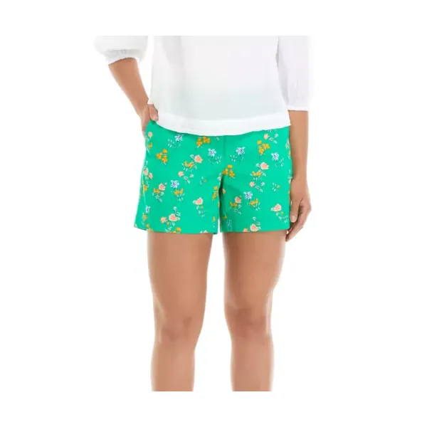 crown---ivy™-womens-printed-5-inch-shorts,-green,-6/