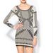 Free People Dresses | Intimately Free People Angels Of Intarsia Bodycon Mini Dress Size M/L | Color: Black/White | Size: M