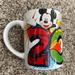 Disney Kitchen | Disney Jerry Leigh 2015 Mickey Mouse, Donald Duck, Goofy & Pluto 16 Oz Mug | Color: Blue/Orange | Size: Os