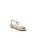 Wide Width Women's Yasmine Wedge Sandal by LifeStride in Tender Taupe (Size 9 W)