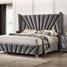 Rosdorf Park Wilburg Upholstered Low Profile Standard Bed Metal | 65.75 H x 70.5 W x 89 D in | Wayfair E0297216B002432DAC83E874E1CC2B79