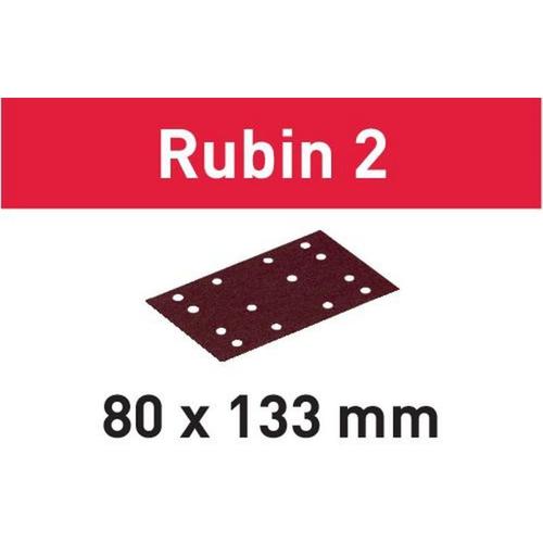 Stf 80×133 RU2/50 Schleifstreifen Rubin 2 P180 80 x 133 mm 50 Stk. ( 499052 ) für Rutscher rts 400,