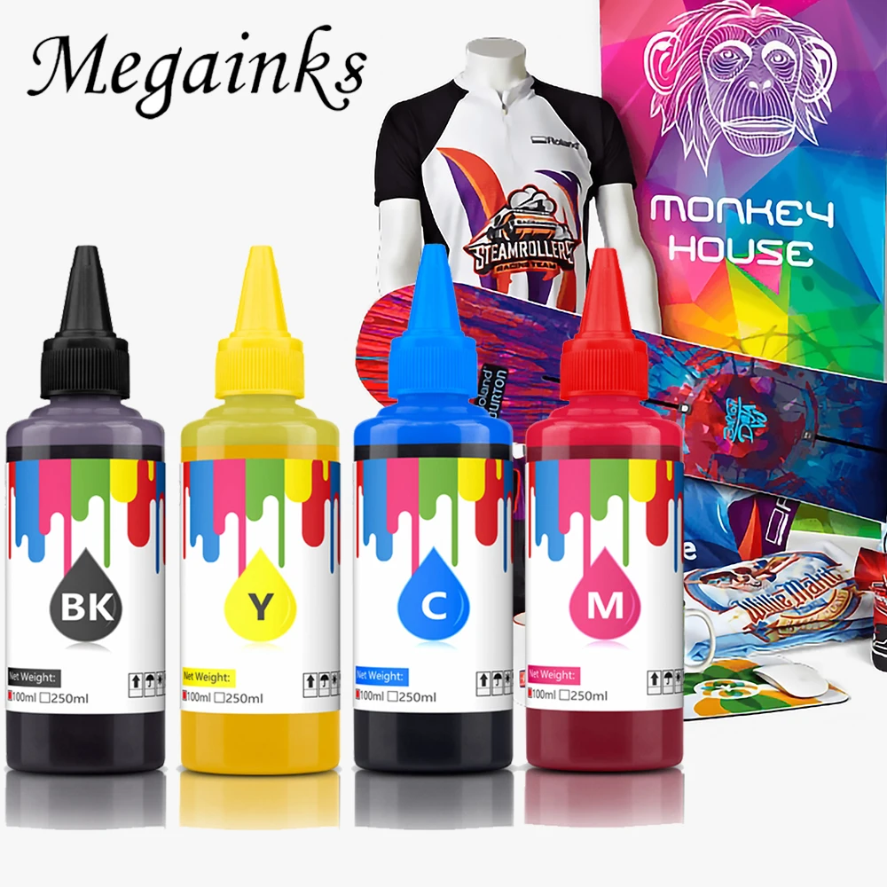 Encre de sublimation 100ml pour imprimantes epson ET-2720 ET-2760 ET-4700 ET-4760 ET-1500 WF3620 WF3640 WF7610 WF7620 WF7710 WF7720 F500