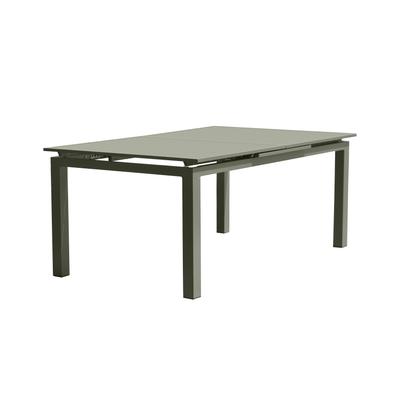 Table de jardin 10 places en aluminium kaki