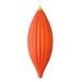 Vickerman 8" Burnished Orange Matte Line Finial Ornament, Pack of 4