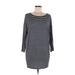 Miami Casual Dress - Shift: Blue Color Block Dresses - Women's Size Medium