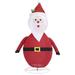 The Holiday Aisle® Christmas Santa Claus Figure Xmas Decoration w/ LEDs Luxury Fabric | 23.6 H in | Wayfair 05DC2379E4824042B0BD50E891C31214