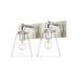 Z-Lite Harper 15 Inch 2 Light Bath Vanity Light - 483-2V-BN