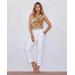 Boston Proper - Pure White - Newport Twill Pull on Crop Pant - 12