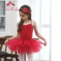 Robe tutu de ballet rouge pour filles costume de danse robe de soirée pour enfants nouveau