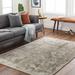 Palanit 7'10" Round Modern Contemporary Bohemian Abstract Charcoal/Deep Teal/Dusty Sage/Gray/Light Beige/Light Gray/Olive/Taupe/Teal/White/Medium Gray Area Rug - Hauteloom