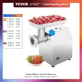 VEVOR 122 kg/h Hachoir à Viande Électrique de Grande Puissance Max. 850 W Broyeur à Viande en Inox