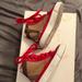Burberry Shoes | Burberry Kids Sneakers Red Hi Top Size 24 | Color: Red/Tan | Size: 24
