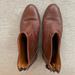 Madewell Shoes | Madewell Ames Brown Cognac Leather Boots Womens Sz 5 Zip Booties Stacked Heels | Color: Brown | Size: 5