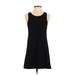 Forever 21 Casual Dress - A-Line Scoop Neck Sleeveless: Black Print Dresses - Women's Size Small