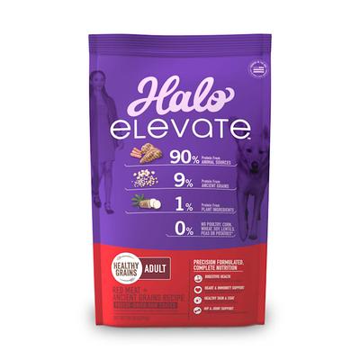 Halo Elevate Dog Healthy Grains Red Meat Recipe Dry Food, 20 lbs.