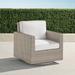 Small Palermo Swivel Lounge Chair with Cushions in Dove Finish - Belle Damask Claypot - Frontgate