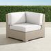 Palermo Corner Chair with Cushions in Dove Finish - Sailcloth Seagull, Standard - Frontgate